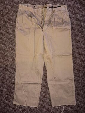 Coach Hemmed Chino Khaki Pants